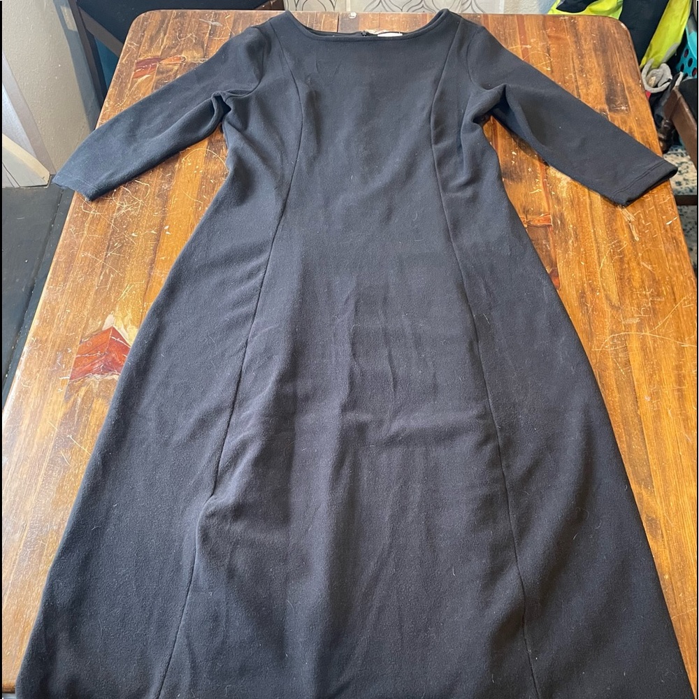 Sahalie maxi fleece dress black size M